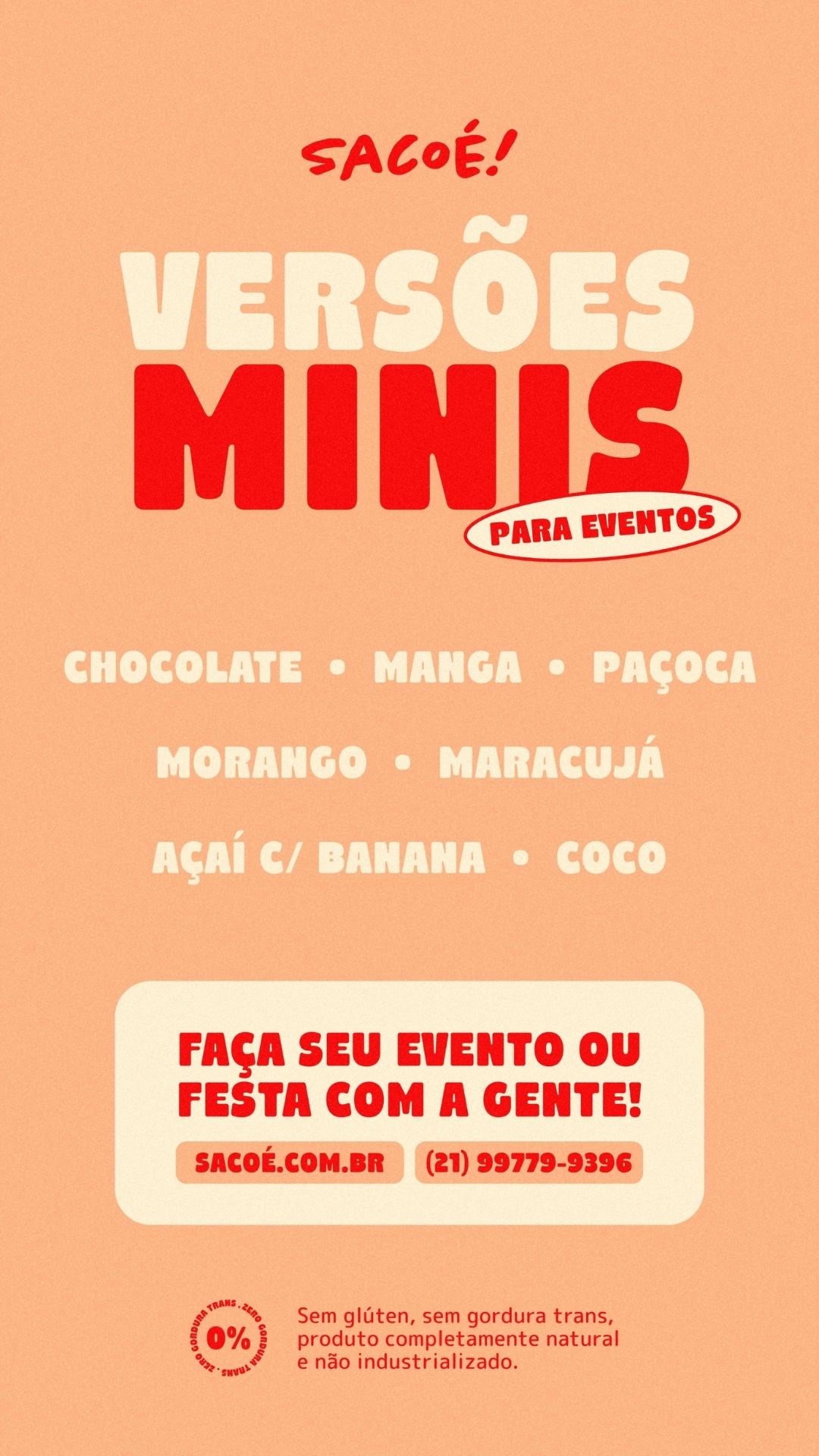 VERSÕES MINI EVENTOS